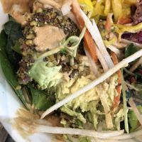 This avocado taste amazing, with the dry nuts and flaxseeds, crunch outside and soft inside taste amazing  at Le Botaniste - Soho in New York City