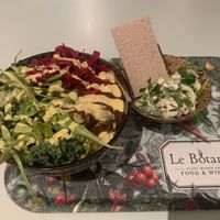 The coconut ceviche is very light and nice for the summer. I had a bowl with a potato base topped with a savory mushroom sauce.It was Amazing and all vegan. at Le Botaniste - Soho in New York City