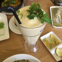 Banana smoothie (had bits of plastic in) at Sala in Ho Chi Minh City