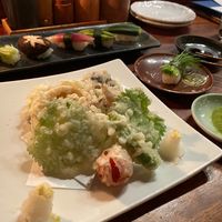 Overly salty tempura at Gonpachi - Shibuya in Tokyo