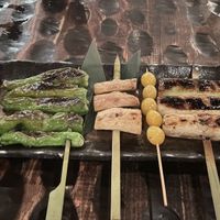 skewers  at Gonpachi - Shibuya in Tokyo