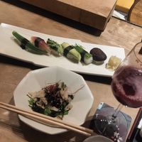 Vegan sushi at Gonpachi - Shibuya in Tokyo