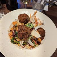 Nourish bowl with falafel at The Queen & Castle in Kenilworth
