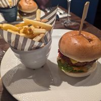 Plant burger at The Queen & Castle in Kenilworth
