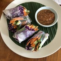 Spring rolls  at Give Cafe in Canggu