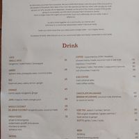 Menu at Give Cafe in Canggu