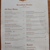 Menu at Give Cafe in Canggu