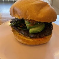 Beaky burger  at Give Cafe in Canggu