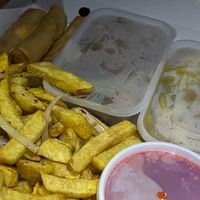 Chinese munchie box  at China Express Finaghy Takeaway in Belfast