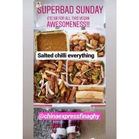 Vegan box at China Express Finaghy Takeaway in Belfast