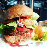 Homemade vegan burgers! at Ecotarier Foodtruck in Antwerpen