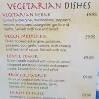 Vegetarian dishes at Earth to Table in South West London