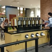 Different organic coffee  at Pret A Manger - 30th St Station in Philadelphia
