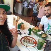 Being silly!!! at Rohkosteria in Mannheim