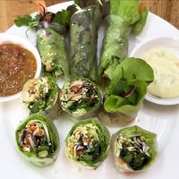 Salad rolls at Rest Inn in Bangkok
