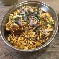 Samosa chat  at The Indian Streatery in Birmingham