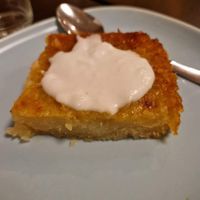 Vegan cake of the day at Khmer Cuisine in Copenhagen