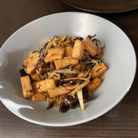Tofu ginger mushroom stir fry  at Khmer Cuisine in Copenhagen