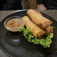 Spring rolls with Tamarind sauce   at Khmer Cuisine in Copenhagen
