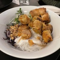 Spring rolls and noodles   at Khmer Cuisine in Copenhagen