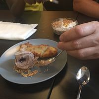 dessert - not able to wait - all vegan at Khmer Cuisine in Copenhagen