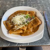 Ravioli (vegan)  at La Boca Del Oso in Valparaiso