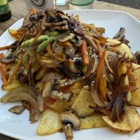 Mushroom Chorrillana  at La Boca Del Oso in Valparaiso