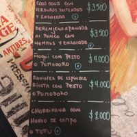Main dishes a la carte at La Boca Del Oso in Valparaiso