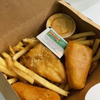 Fish n chips at Unburger Grill in Dearborn