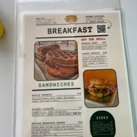 Breakfast menu  at Unburger Grill in Dearborn