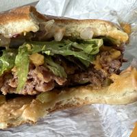 Mac Style Burger   at Unburger Grill in Dearborn