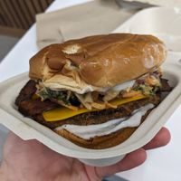 Maple mustard chick'n at Unburger Grill in Dearborn