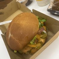 Buffalo Ranch Chikn sandwich  at Unburger Grill in Dearborn