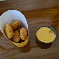 Chick'n nuggets & Buffalo sauce at Unburger Grill in Dearborn