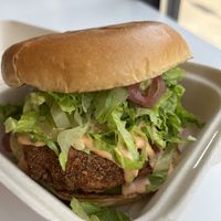 Buffalo ranch chick’n   at Unburger Grill in Dearborn