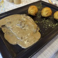 Vegan steak  #Veganuary at Güjžina - Green One Bistro in Ljubljana