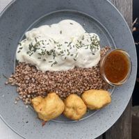 Dödöle with buckwheat  at Güjžina - Green One Bistro in Ljubljana