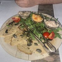 Homemade vegan plate  at Güjžina - Green One Bistro in Ljubljana