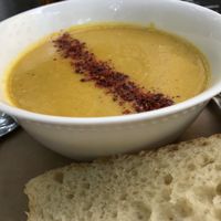 Split yellow pea soup - sensational  at Paralela in Prague