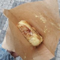 cinnamon bun at The Conductor in Prague