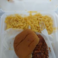 BBQ Jackfruit with Macaroni at Senses Vegan Comfort Food in Norfolk