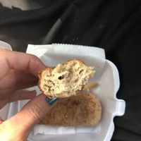 Inside of a drumstick  at Senses Vegan Comfort Food in Norfolk