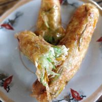 Spring roll with tofu at Quan 3 Chi Em in Mai Chau