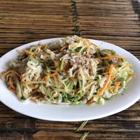 Thick rice noodle salad at Quan 3 Chi Em in Mai Chau