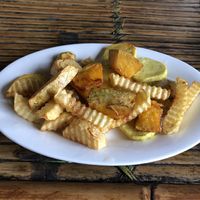 Mixed sweet potatoes fries  at Quan 3 Chi Em in Mai Chau