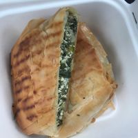 Vegan Spanakopita!  at Sweet Pea Cafe & Playhouse in Edmonton