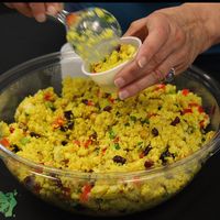 What a delicious salad! Chickpeasss yeah at Sweet Pea Cafe & Playhouse in Edmonton