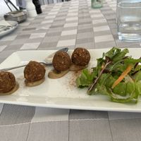 Walnut balls (giant beans not pictured)  at Valia Calda in Kalampaka