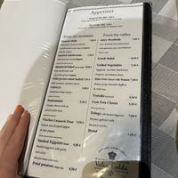Menu  at Valia Calda in Kalampaka