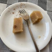 Comped dessert at Valia Calda in Kalampaka